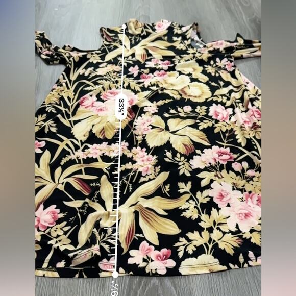 Show Me Your‎ Mumu Brady Botanical Cold Shoulder Tunic Mini Dress Size M - Picture 10 of 10